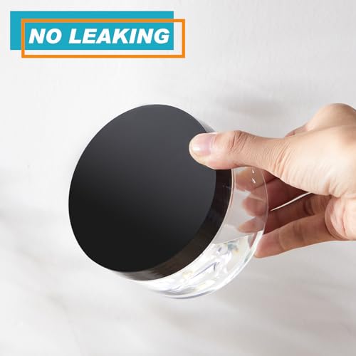 10 oz Clear PET Jar with Black Lid and Label - Leakproof Storage, Versatile for DIY & Kitchen