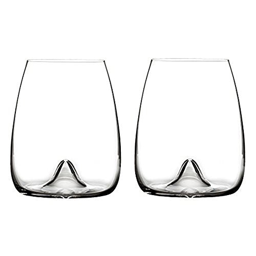 Waterford Elegance Stemless Wine Glass Pair - Crystal Modern Design