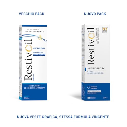 RestivOil Anti-Dandruff Hair Shampoo 250ml - Complex Formula with Oil
