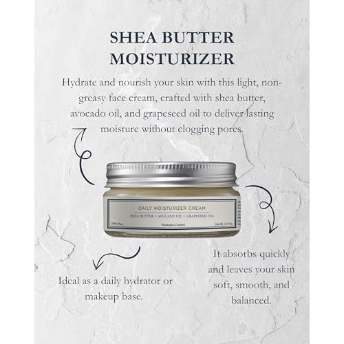 HMA - Daily Moisturizer Cream ? Shea Butter + Avocado + Grapeseed ? 1.4 oz