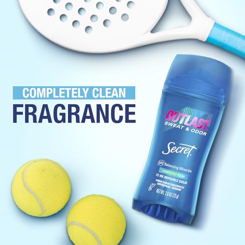 Secret Outlast 72H Clear Gel Antiperspirant Deodorant for Women - 2.6 oz Each, Pack of 4