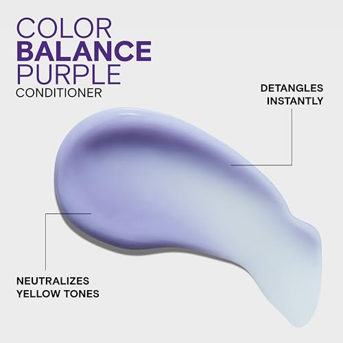 Purple Shampoo & Conditioner Set 33.8 Fl Oz - Eliminates Brassy Yellow Tones for Blonde & Gray Hair - Variation: Pack of 2