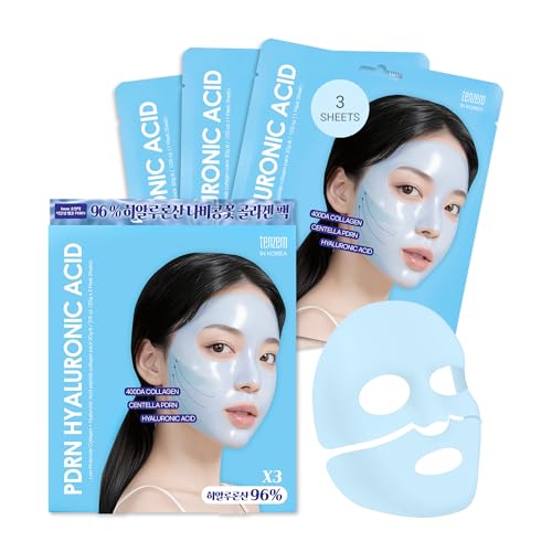 JMsolution Bio Multi-Hyaluronic Waterfull Mask ? Deep Hydration Hydrogel Sheet Mask for Dry & Dehydrated Skin ? 5-Layer Hyaluronic Acid ? Overnight Treatment (4 Sheets)
