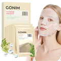 GONIM Hydrating Korean Face Mask Pack of 10 with Hyaluronic Acid & Vitamin C - Yellow