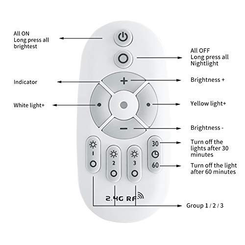 MQ 10 Inch Moon Pendant Lamp with Remote Control, Adjustable Brightness, 3D Surface for Home & Business - Includes 12W E26 LED Bulb