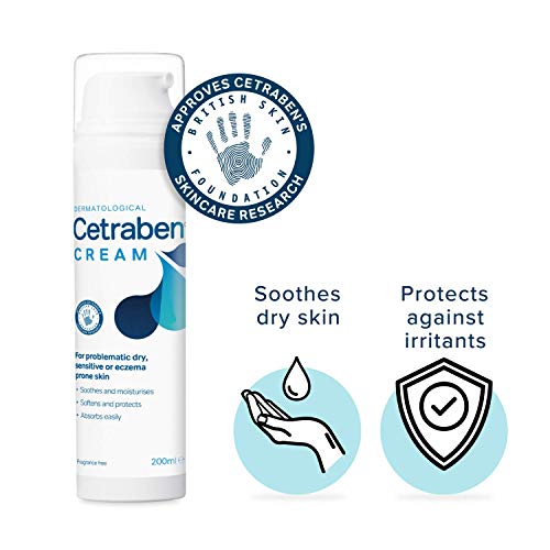 Cetraben Moisturizing Cream 200ml for Dry Eczema-Prone Skin - 6.8 Fl Oz
