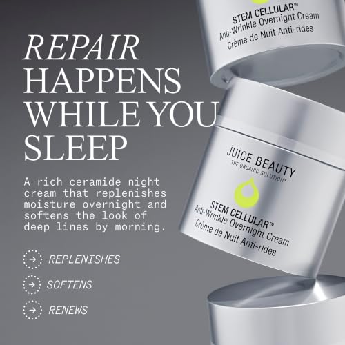 Overnight Anti-Aging Cream with Ceramides & Hyaluronic Acid - 1.7 fl oz