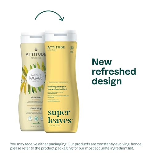 Clarifying Shampoo for Oily Hair - EWG Verified, Natural Ingredients, Pack of 2 - Lemon & White Tea