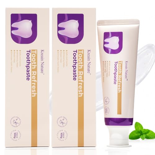 Tooth Refresh Fluoride-Free Toothpaste 2 Pack for Sensitive Teeth - Enamel Support