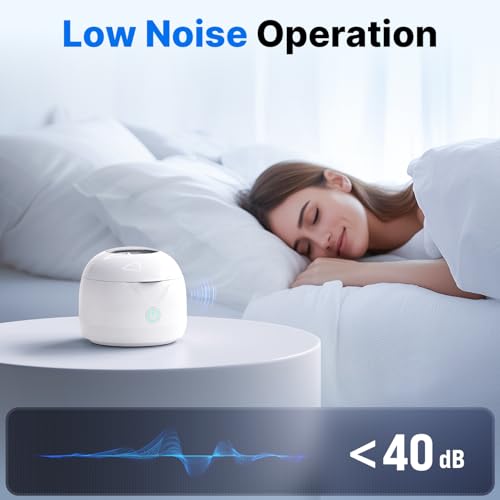 Ultrasonic Retainer Cleaner UV Dental Cleaning Pod for Night Guard, Dentures, Jewelry - White