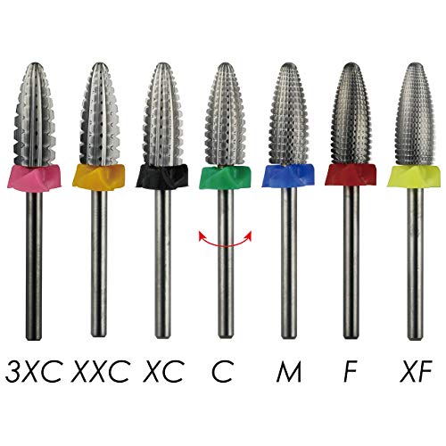 C & I Typhoon 2-Way Carbide Nail Drill Bit - Fast Gel & Acrylic Removal 3XC