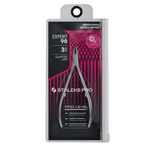 Cuticle Nippers Professional 3mm Blades for Manicure - Staleks Pro