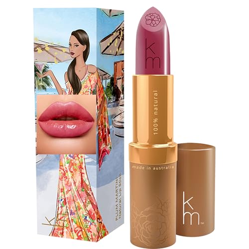 Natural Lipstick Lip Tint - Plum Martini Sheer Glossy Buildable & Moisturizing