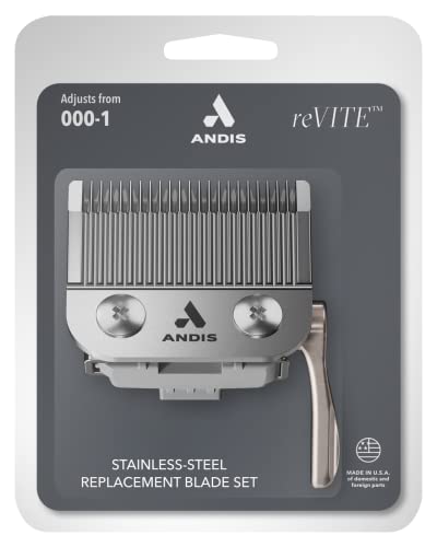 Andis reVITE Taper Clipper Blade Replacement Stainless Steel 000-1 - Compatible with reVITE Clippers