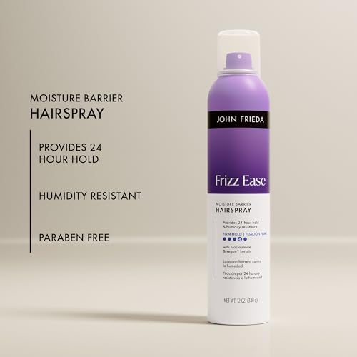 John Frieda Frizz Ease Moisture Barrier Firm Hold Hairspray 12oz 2-Pack - New Packaging