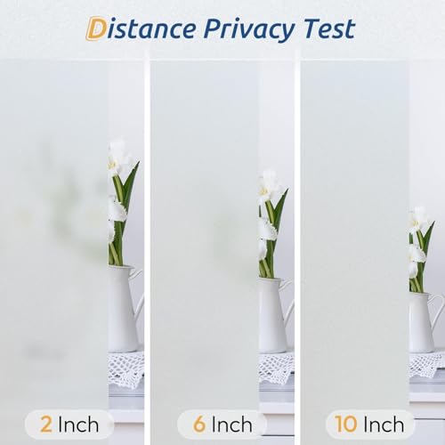 Rabbitgoo Frosted Glass Window Privacy Film - Pure Design, 29.5 x 393.7 Inches