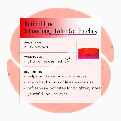 Derma E Retinol Line Smoothing Hydro Gel Under Eye Patches - 30 Pairs - Pack of 1