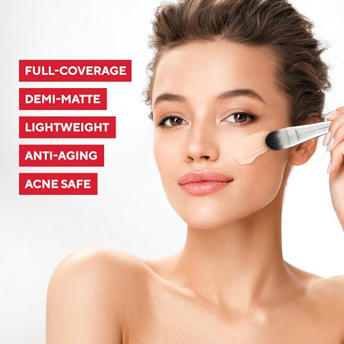 MIRABELLA - Invincible for All HD Liquid Foundation, Moisturizing Face Products for All Skin Types, Full-Coverage Lightweight Foundation Makeup, Moisturizing & Hydrating Beauty Care, Light L110