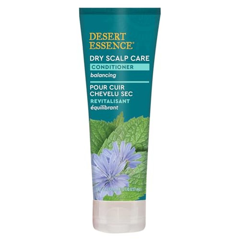 Desert Essence Dry Scalp Conditioner ? Tea Tree & Manuka Oil with Aloe & Peppermint ? Lightweight, Silicone-Free Formula for Dry, Itchy Scalp Relief ? Nourishes & Soothes for Soft, Shiny Hair ? 8 oz