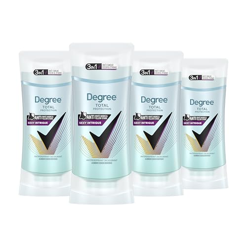 Degree 3-in-1 Antiperspirant Deodorant Pack - Sexy Intrigue, 2.6 oz x 4