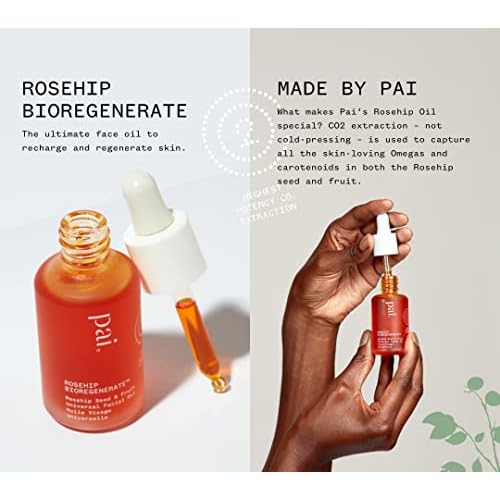 PAI SKINCARE - Organic Rosehip BioRegenerate Universal Facial Oil | Natural, Vegan, Sensitive Skincare (1 fl oz | 30 mL)