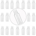 110Pcs 1oz (30ml) Plastic Travel Empty Bottles, Clear Flip Cap Squeeze Sample Bottle, Refillable Plastic Containers for Toiletries, Lotion, Shampoo, Cosmetics