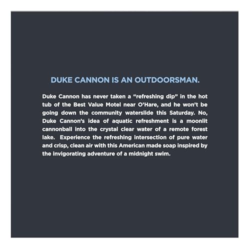 Duke Cannon Big Brick Soap Bar for Men Midnight Swim 10 oz 3 Pack - Long-Lasting Freshness