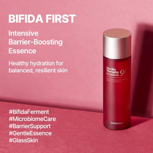 SWANICOCO THE BIO THERAPHY 1ST ESSENCE, Bifida Serum Essence, Microbiome, Bifida Ferment Lysate, Supports Healthy Skin Balance, Moisturizes, Strengthens Barrier, All Skin Types 130 ml 4.4 fl oz