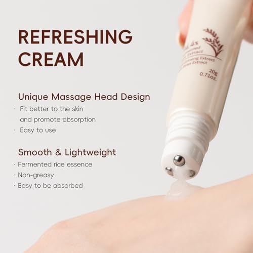 Rice Skincare Set for Women & Girls ? Korean Skin Care Set with Rice Cleanser, Toner, Serum, Face Cream, Eye Cream, Sunscreen, Ice Roller, Headband & Card ? Moisturizing & Skin Barrier Support (9PCS)