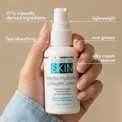 Admire My Skin Collagen Moisturizer 2oz - Hydrating Anti-Aging Face Cream