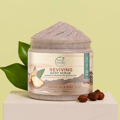 Argan Oil & Shea Body Scrub - Natural Gently Exfoliating Vegan 16 oz - Variation: Argan Shea / 16 Fl Oz