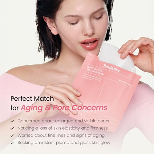 Bio-Collagen Deep Hydrating Face Mask Pack of 16 - Pore Minimizing & Firming