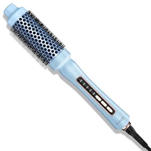 Thermal Hair Brush 1.5 Inch Barrel - Adjustable Temp, Travel Ready, Anti-Tangle Bristles