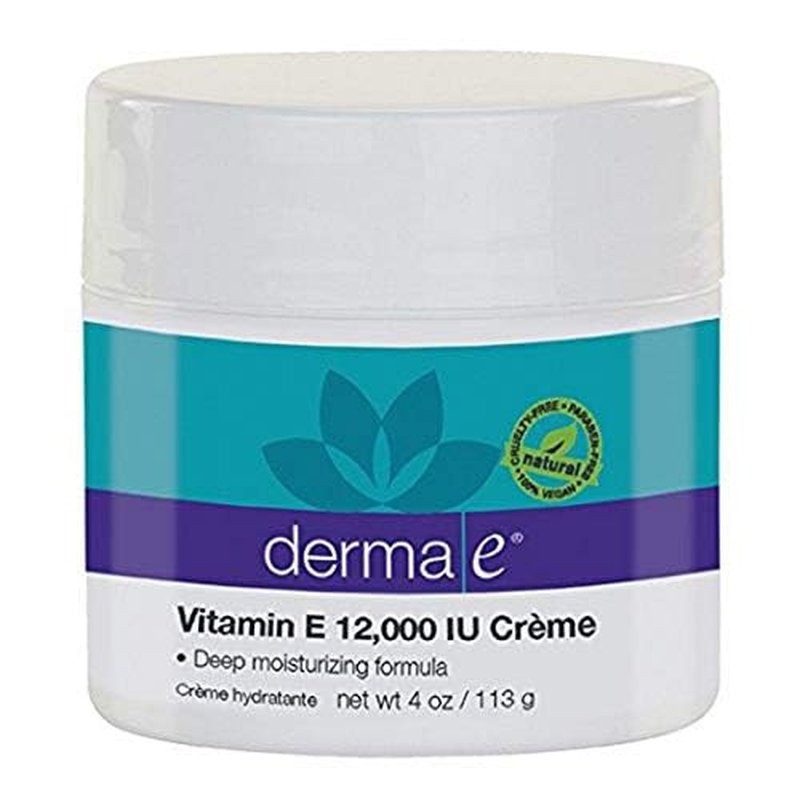 derma e Deep Moisturizing Formula, Vitamin E 12,000 IU Cr?me, 4-Ounce Jar (Pack of 3)
