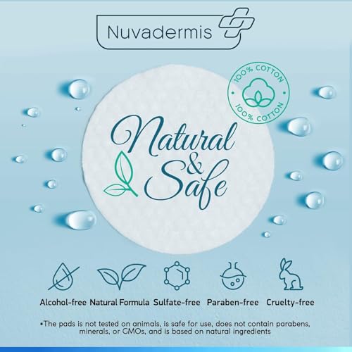 NUVADERMIS 35% Glycolic Acid Peel Pads ? Exfoliating Facial Resurfacing for Blackheads, Dark Spots, and Acne ? Safe for Sensitive Skin ? 60 Double-Sided Pads - 2 Pack