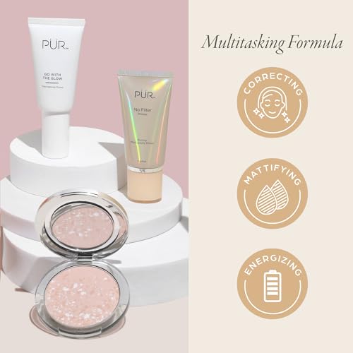 PÜR Pressed Setting Powder Balancing Act - Matte Finish, Shine Control, Blurs Pores