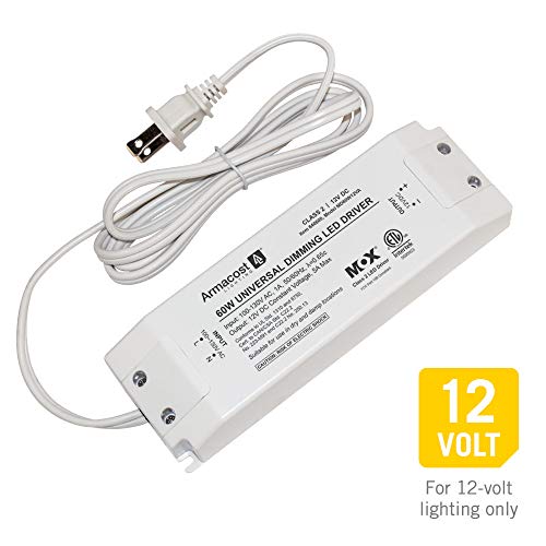 60W Dimmable LED Driver 12V DC Universal Power Supply for LED Lighting