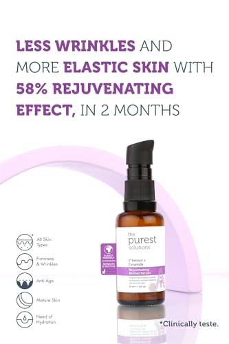 Vita A Retinol Serum - Rejuvenating Anti-Aging Serum with Ceramide - Hydrates & Reduces Wrinkles - Vegan Cruelty-Free - 1 fl oz - Variation of Vita A Retinol