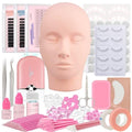 Eyelash Extension Practice Kit with Mannequin Head & Tools for Beginners