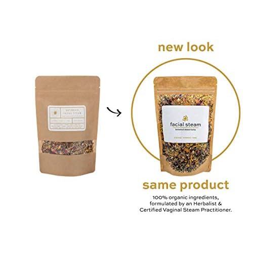 Botanical Facial Steam | 4 Steams | Organic Skin Care | All Skin Types | Cleanse, Hydrate, Tone | USDA Organic Herbs | Wildflower Wellness