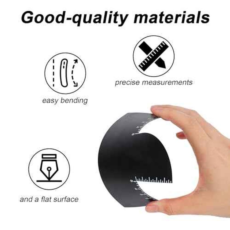 2pcs Enhancement Card for Barbers with Measurement Indicators, Reusable Hairline Shaper Shaping Tool and Color Spray Edge Hair Liner Line up Tool for Barber Beard Stencil Maker Accessories Supplies