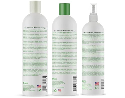 Hawaiian Silky 14-in-1 Miracle Hair Care Set Shampoo Conditioner & Spray