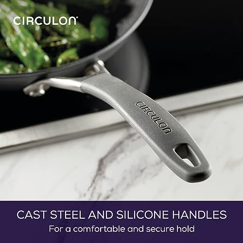 Circulon A1 Series 2-Piece Frying Pan Set with Skillet (8.5" & 10"), Graphite