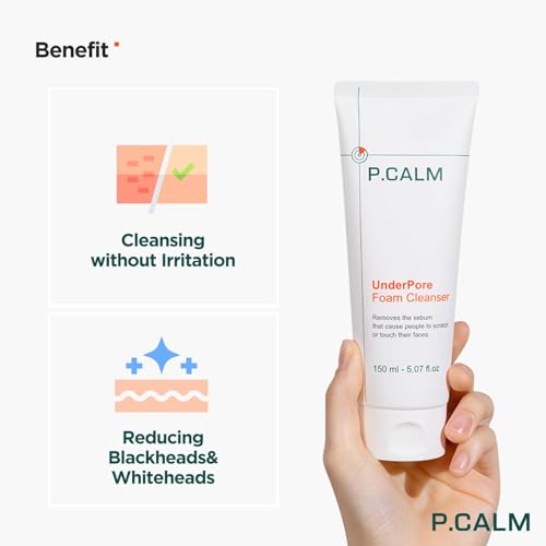 Deep Pore Cleansing Foam Cleanser with Azulene - 150ml, Vegan & Sensitive Skin