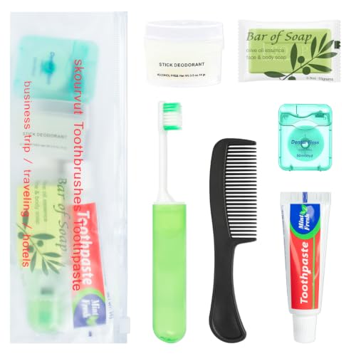 Bulk Hygiene Kits for Homeless - Pack of 10 Travel Toiletry Sets