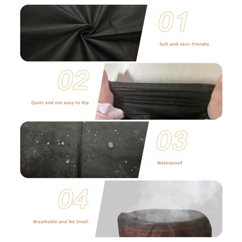 Black Disposable Massage Table Sheets 31x71in Non-Woven Bed Cover SPA Spa Bed Cover
