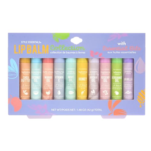 10pc Lip Balm Collection -Hydrating Lip Balms Infused- Enriched Lip Balm Set