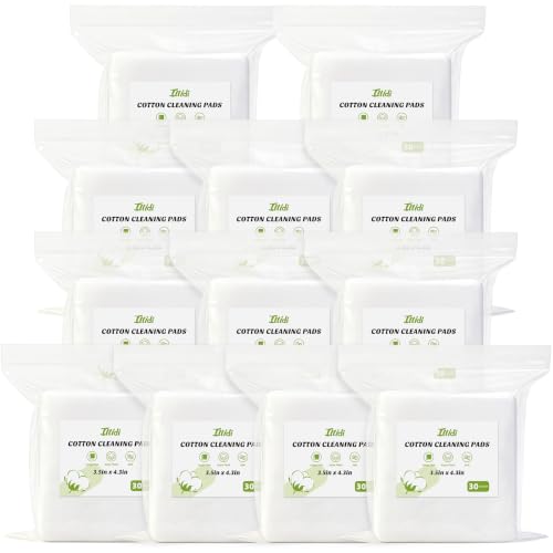Premium Extra Large Cotton Pads 360 Count (3.5 x 4.3 in) | Soft Face Pads by Illidi