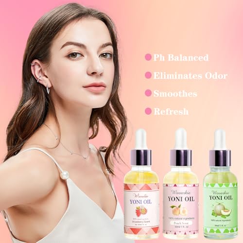 Yoni Oil for Women Set of 9 - Natural Feminine Oil Deodorant & Moisturizer