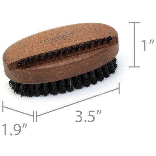 Genuine Boar Bristle Nail Brush with Thermowood Handle - Made in Germany